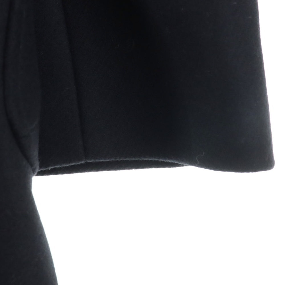 OFF-WHITE(オフホワイト) 20AW Long Double Breasted Coat ピークドラペル ウール混 ダブル ブレステッド ロング チェスターコート ブラック OMER003E20FAB0011001