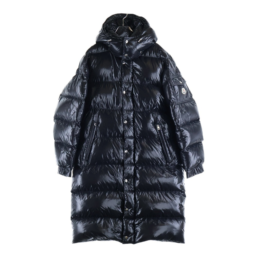 MONCLER(モンクレール) 19AW HANOVERIAN GIUBBOTTO ハノーヴェリアン ジュボット ロゴワッペン ナイロン ロングダウンジャケット ブラック E20914236105 C0081
