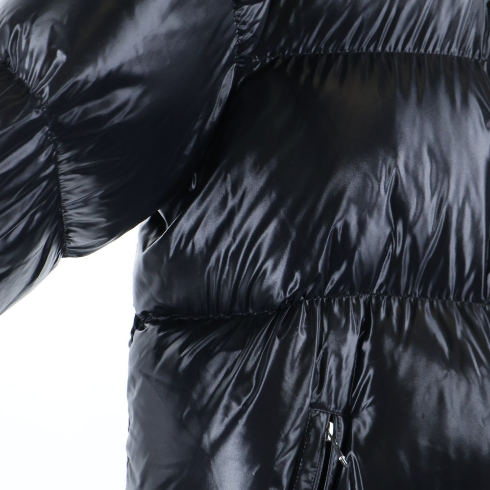 MONCLER(モンクレール) 19AW HANOVERIAN GIUBBOTTO ハノーヴェリアン ジュボット ロゴワッペン ナイロン ロングダウンジャケット ブラック E20914236105 C0081