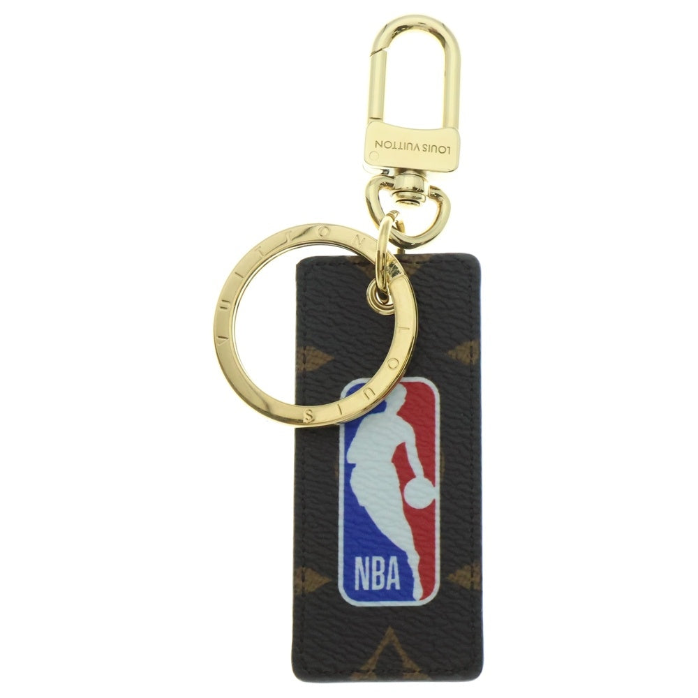 LOUIS VUITTON(ルイヴィトン) ×NBA エヌビーエー ポルトクレ モノグラム レターズ バッグチャーム キーホルダー ブラウン MP3019 BC0231