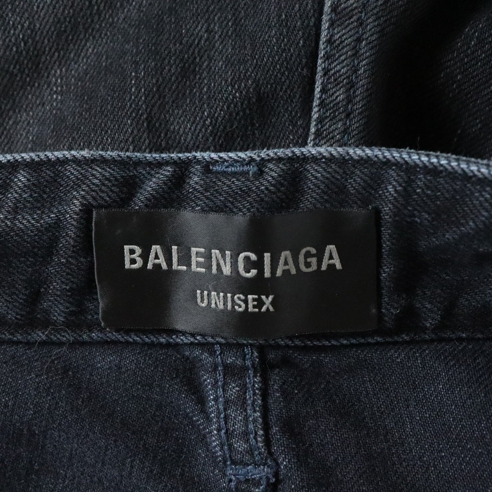 BALENCIAGA(バレンシアガ) 24SS Drawstring Baggy Jeans ドローストリング バギー デニムパンツ ブラック 786643 TQW59