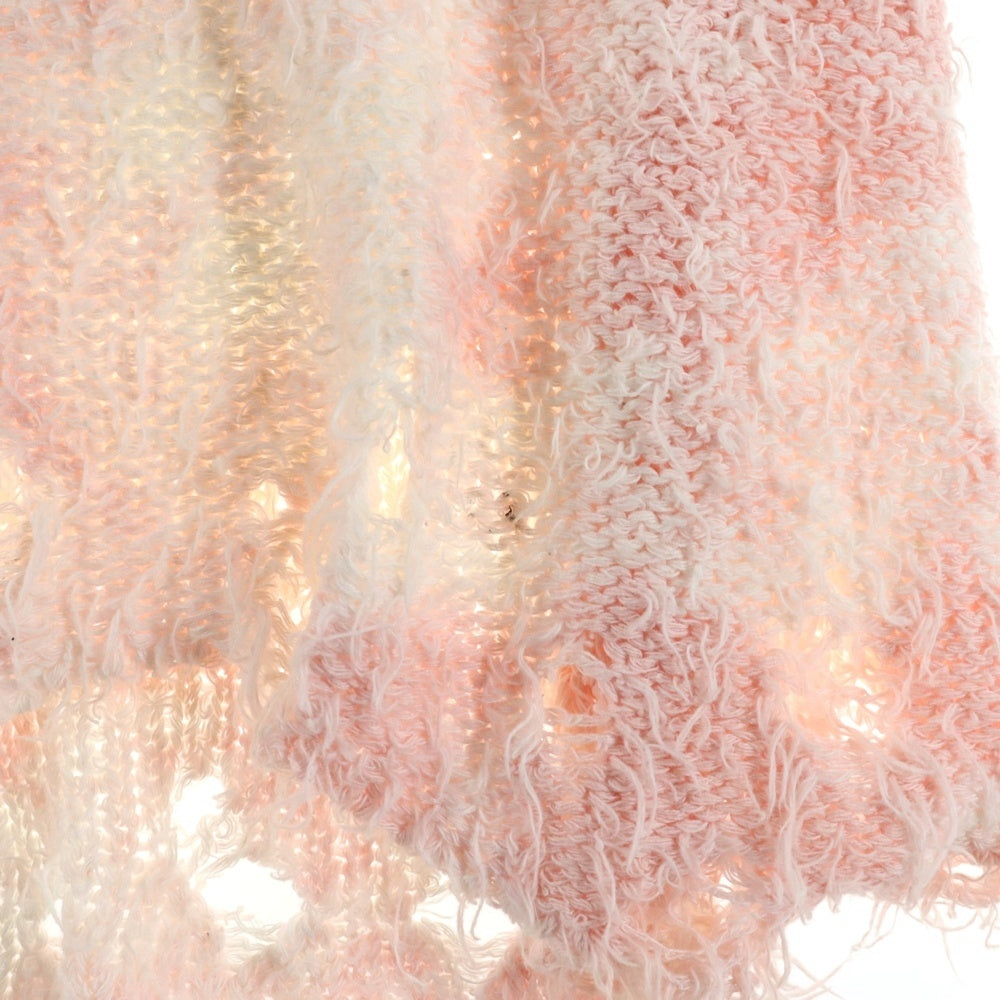 doublet(ダブレット) 22SS RECYCLE COTTON BLEACHED VEST リサイクル コットン ブリーチド ニット ベスト ピンク 22SS43KN68