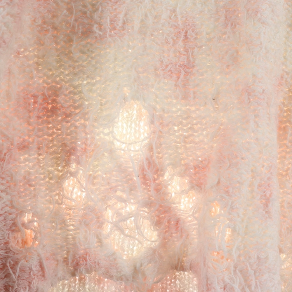 doublet(ダブレット) 22SS RECYCLE COTTON BLEACHED VEST リサイクル コットン ブリーチド ニット ベスト ピンク 22SS43KN68