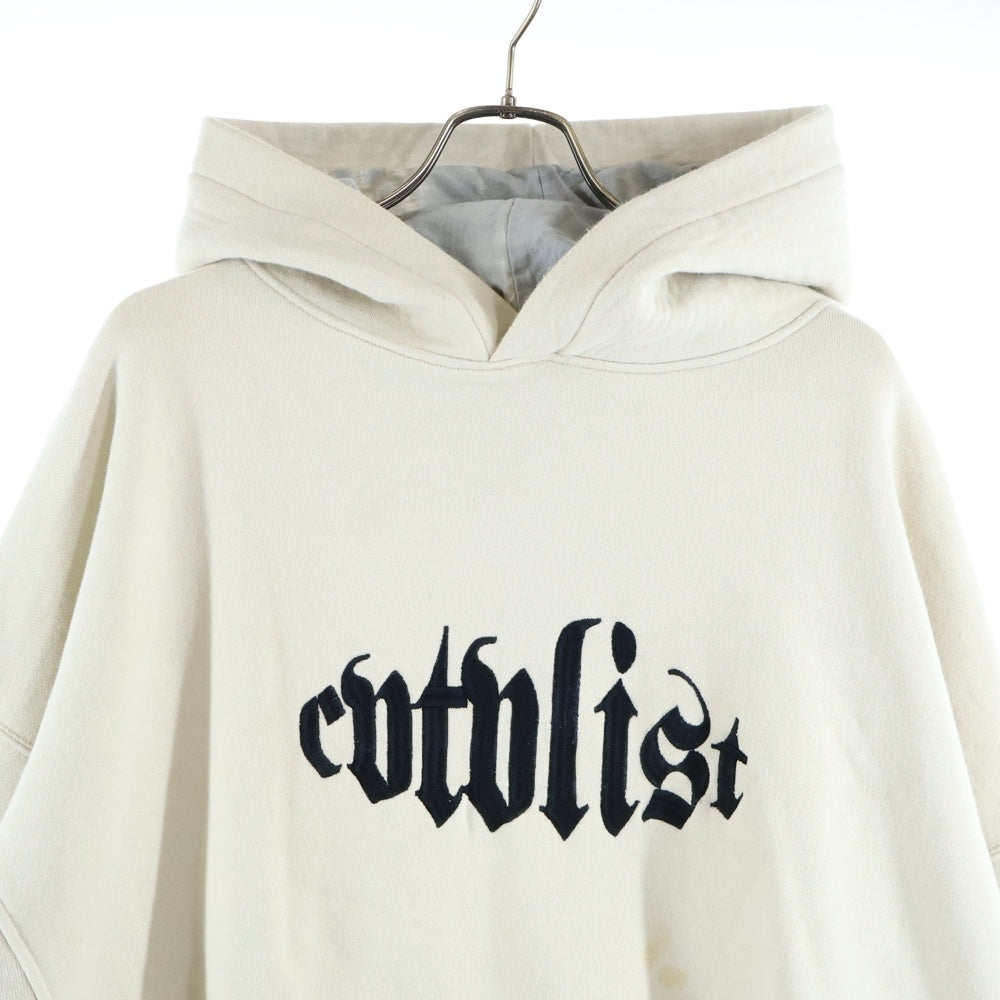 cvtvlist(カタリスト) 24AW ロゴ刺繍 プルオーバーパーカー ベージュ 2401110302