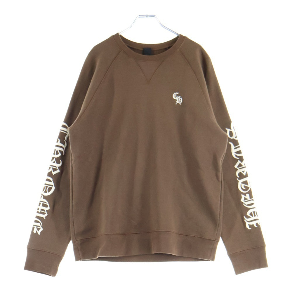CHROME HEARTS(クロムハーツ) Y NOT SLO RIDE ワイノット CH刺繍 スウェットトレーナー ブラウン