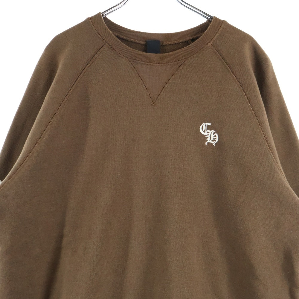 CHROME HEARTS(クロムハーツ) Y NOT SLO RIDE ワイノット CH刺繍 スウェットトレーナー ブラウン