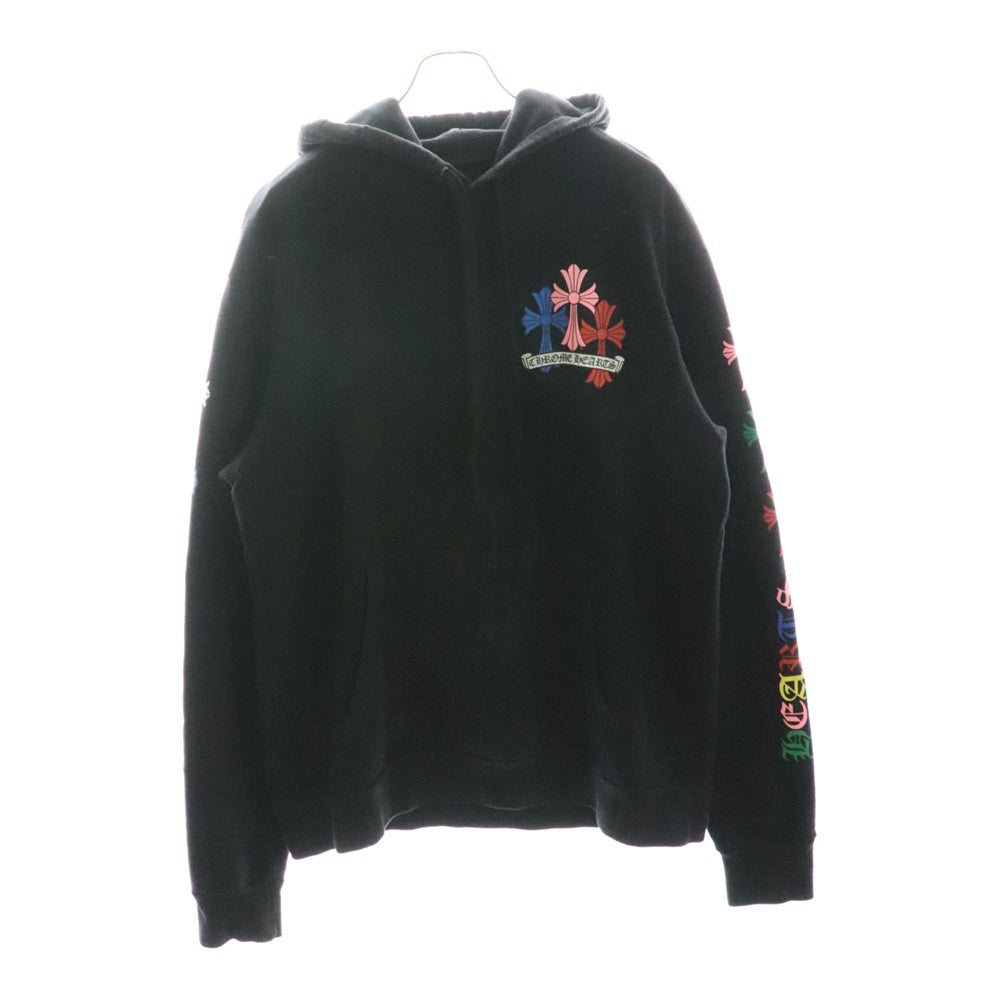 CHROME HEARTS(クロムハーツ) MLTCOL CEM CRS HD PLVR マルチカラーセメタリークロスプリントプルオーバーパーカー ブラック