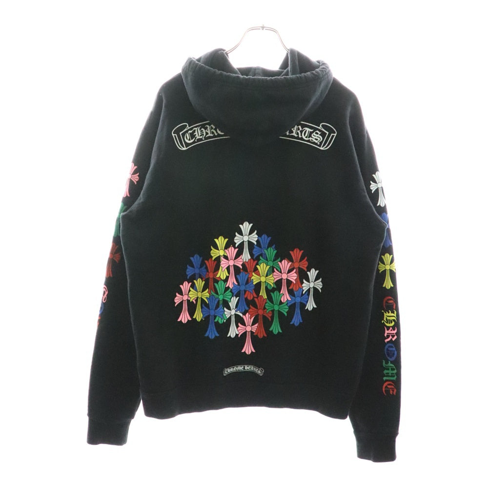 CHROME HEARTS(クロムハーツ) MLTCOL CEM CRS HD PLVR マルチカラーセメタリークロスプリントプルオーバーパーカー ブラック