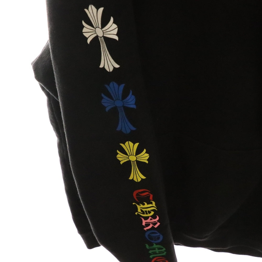 CHROME HEARTS(クロムハーツ) MLTCOL CEM CRS HD PLVR マルチカラーセメタリークロスプリントプルオーバーパーカー ブラック