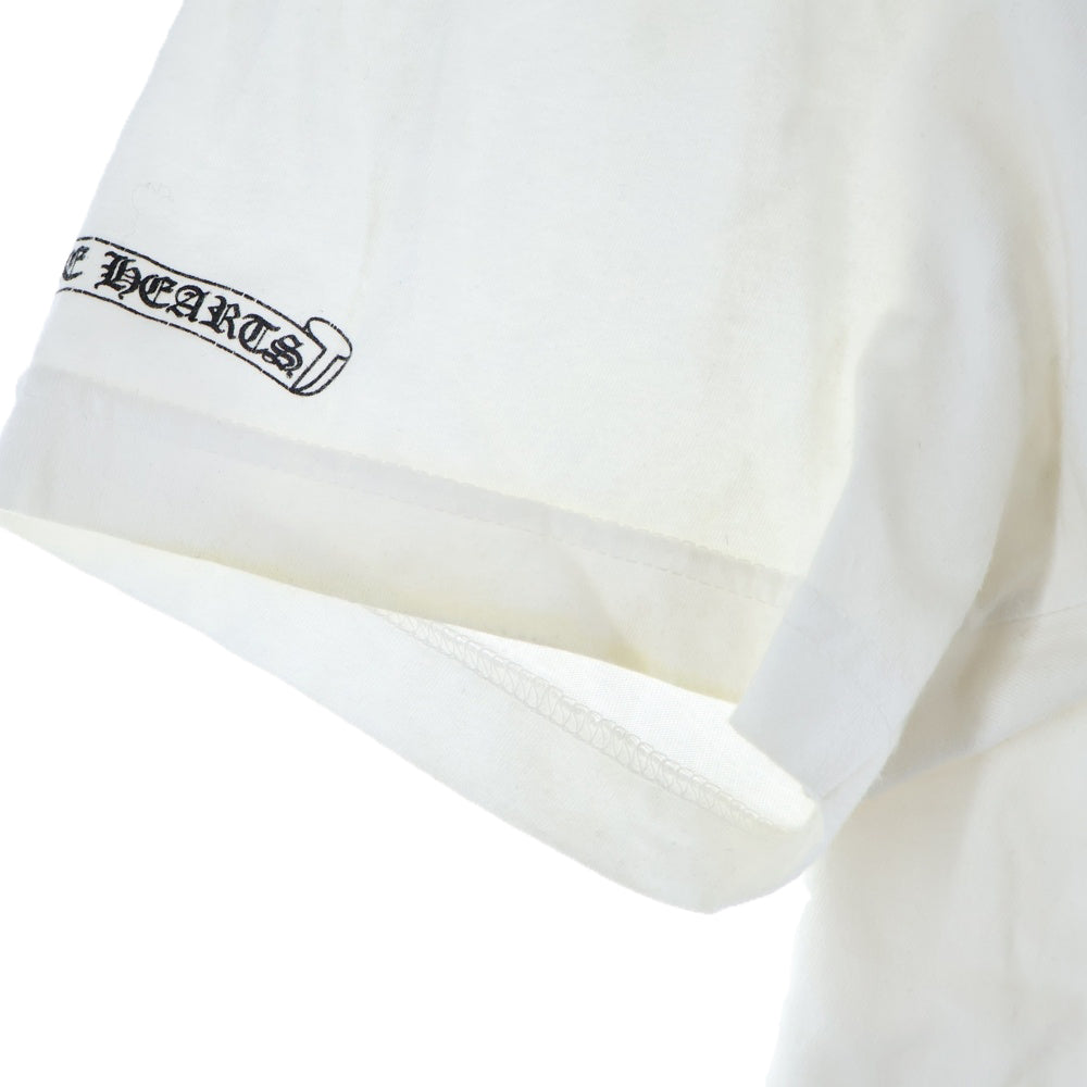 CHROME HEARTS(クロムハーツ) S/S TEE PLV セメタリークロスプリント クルーネック 半袖カットソー Tシャツ ホワイト