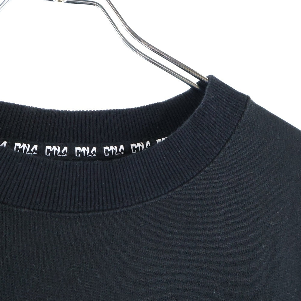 cvtvlist(カタリスト) 25SS ロゴ刺繍 クルーネックスウェットトレーナー ブラック 2501030301