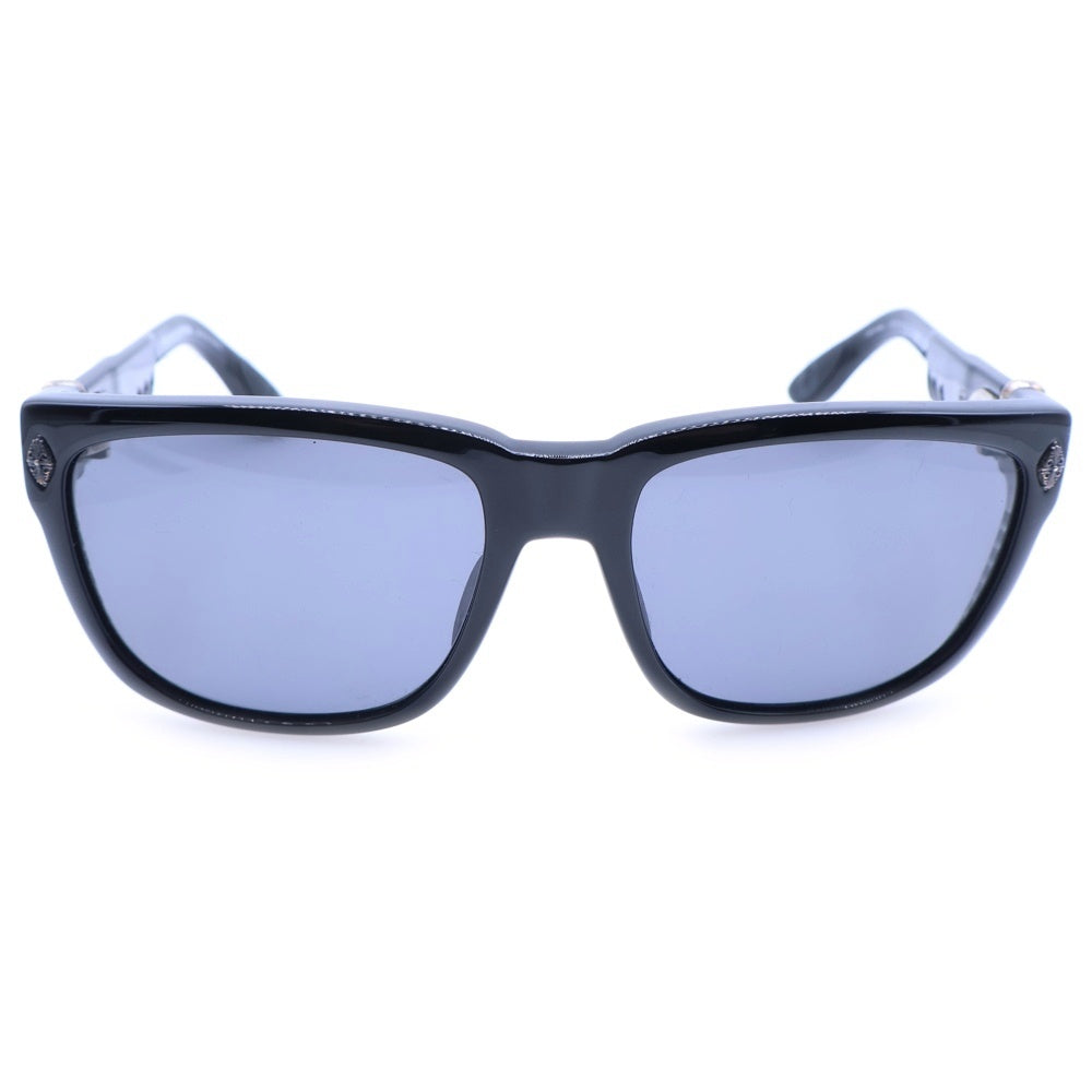 CHROME HEARTS(クロムハーツ) DISCO STICK ディスコ スティック フローラルテンプルセルフレームサングラス アイウェア ブラック/シルバー