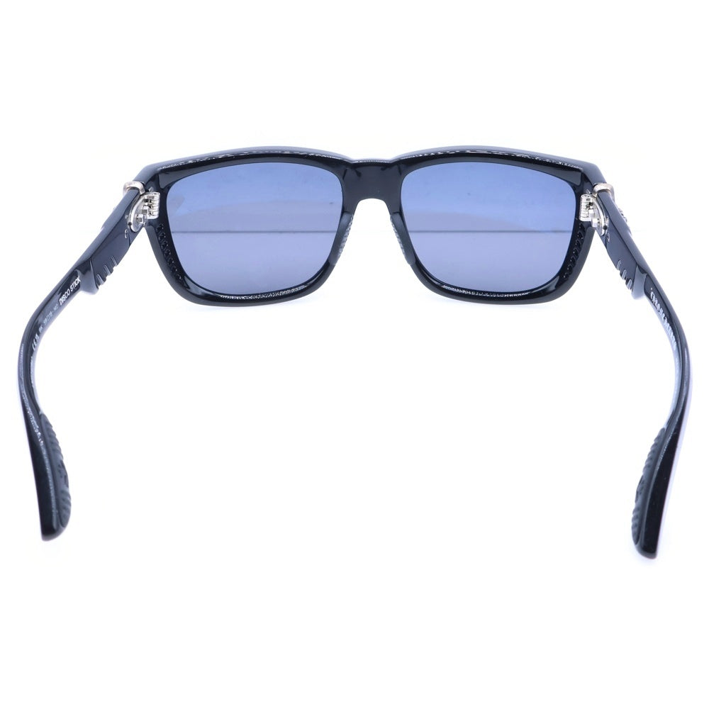 CHROME HEARTS(クロムハーツ) DISCO STICK ディスコ スティック フローラルテンプルセルフレームサングラス アイウェア ブラック/シルバー