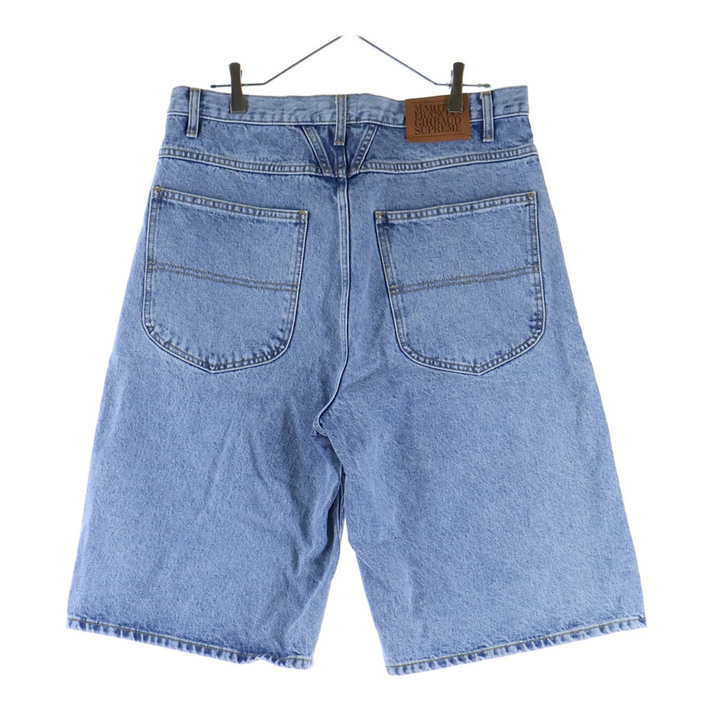 SUPREME(シュプリーム) 25SS×MARITHE + FRANCOIS GIRBAUD X-Seam Baggy Denim Short マリテフランソワジルボー Xシームバギーデニムハーフパンツ インディゴ