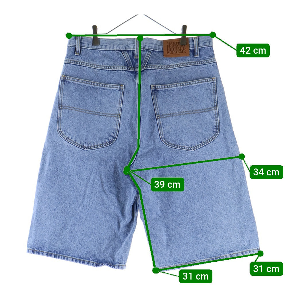 SUPREME(シュプリーム) 25SS×MARITHE + FRANCOIS GIRBAUD X-Seam Baggy Denim Short マリテフランソワジルボー Xシームバギーデニムハーフパンツ インディゴ