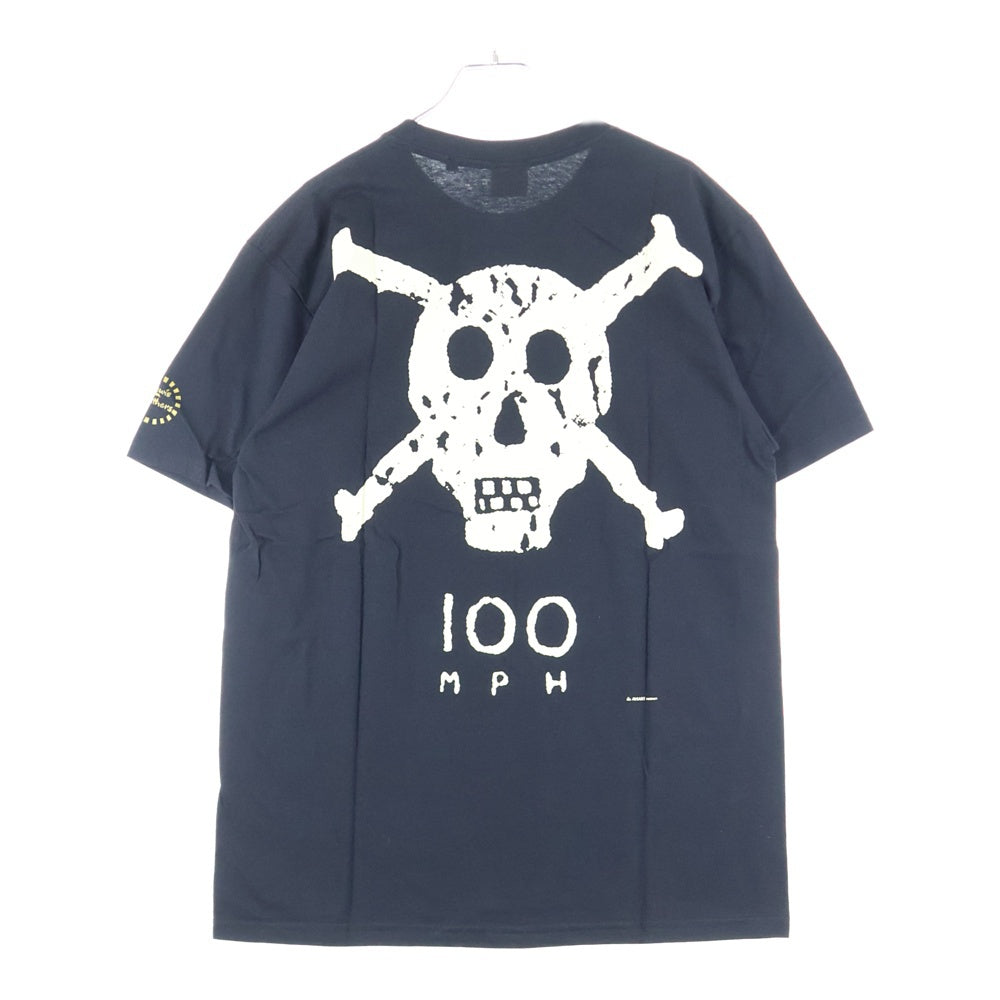Lewis Leathers(ルイスレザー) TON UP KIDS TEE 両面プリント クルーネック半袖Tシャツ ブラック