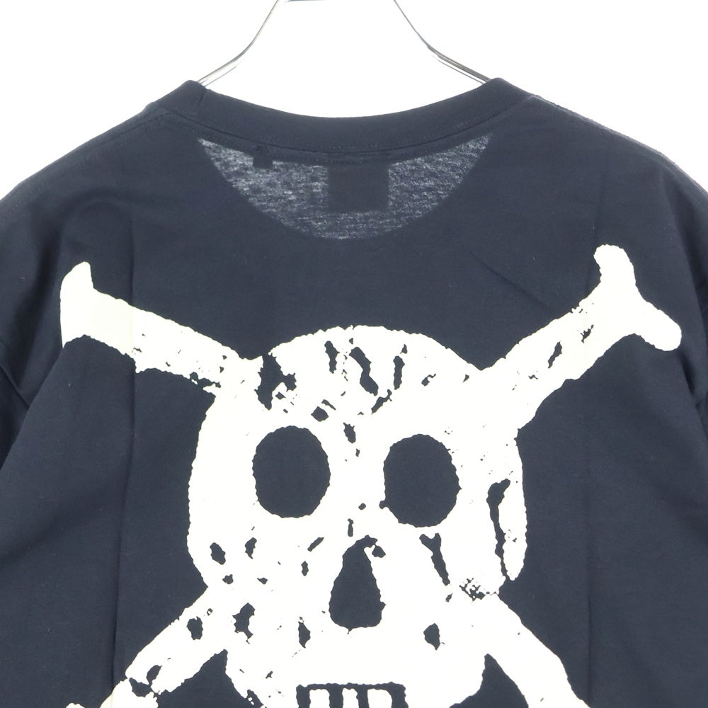 Lewis Leathers(ルイスレザー) TON UP KIDS TEE 両面プリント クルーネック半袖Tシャツ ブラック