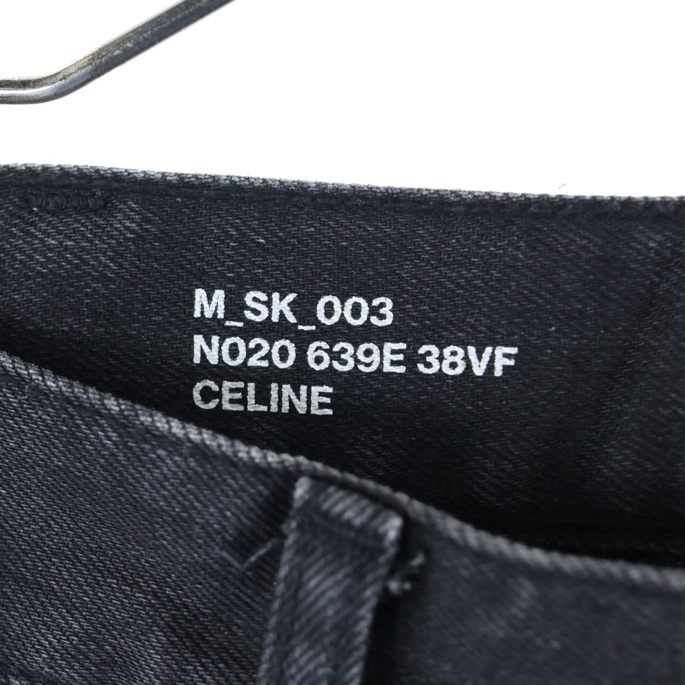 CELINE(セリーヌ) ジップフライ ストレッチ スキニーデニムパンツ ブラック M_SK_003