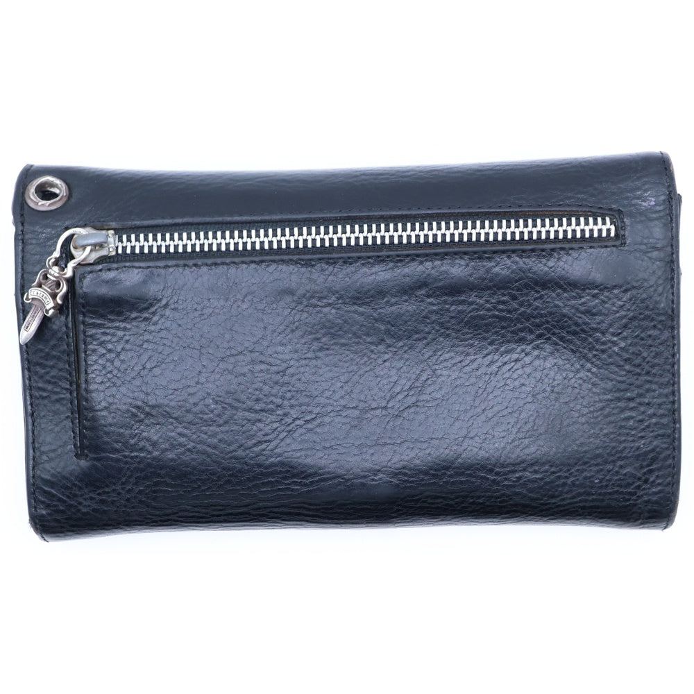 CHROME HEARTS(クロムハーツ) WAVE ウェーブ レザーウォレット 財布 ブラック BCA374