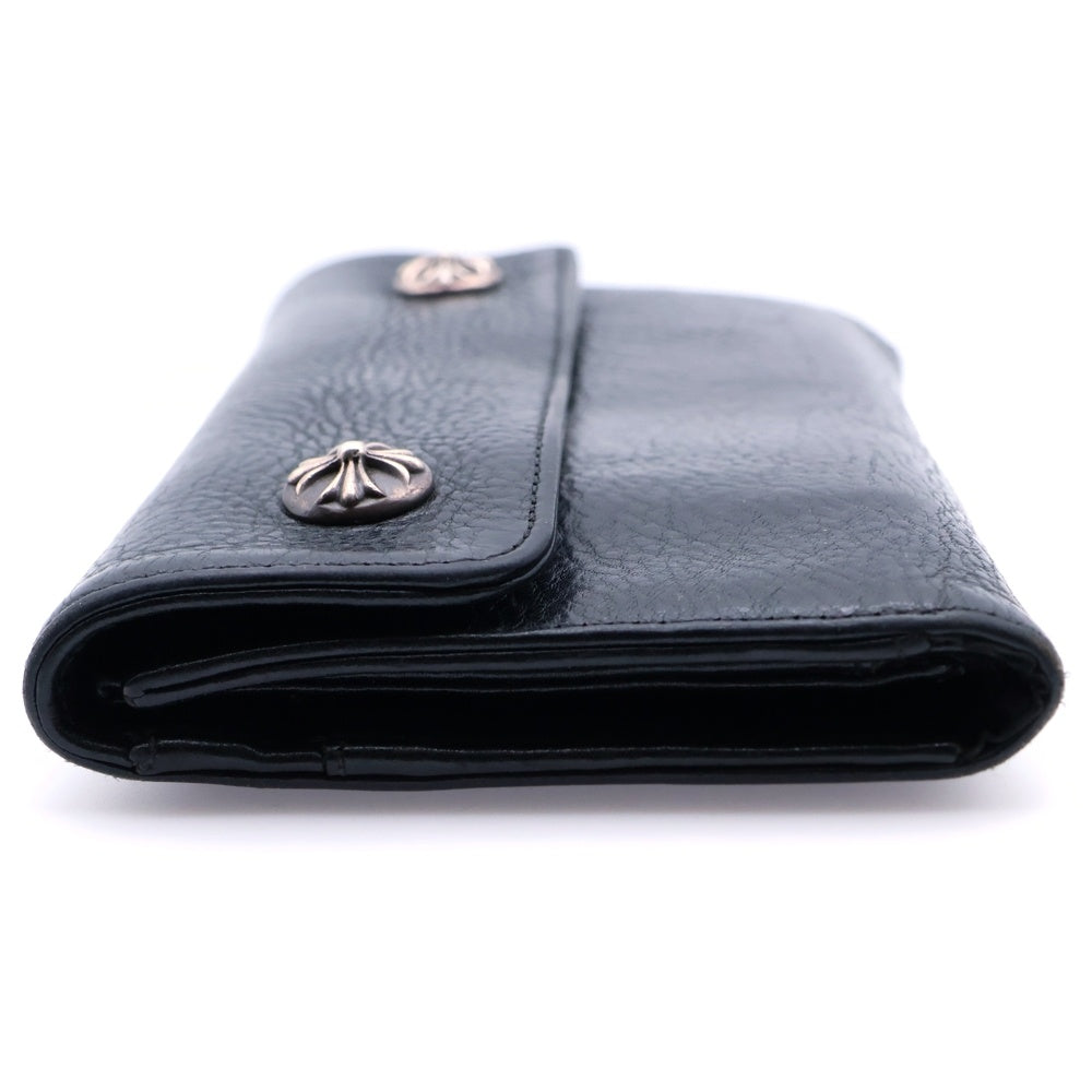 CHROME HEARTS(クロムハーツ) WAVE ウェーブ レザーウォレット 財布 ブラック BCA374