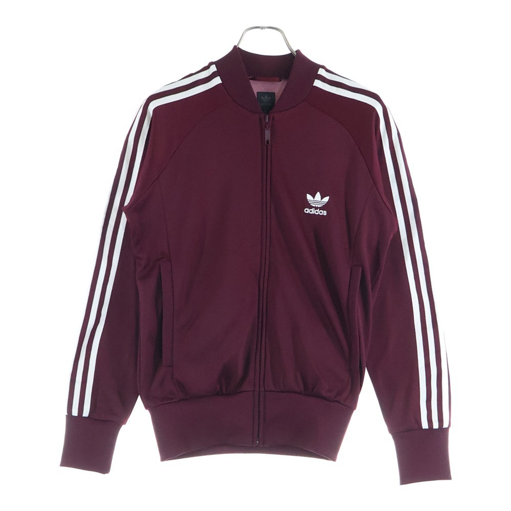 adidas(アディダス) サイドライン トラックジャケット ジップアップジャケット ボルドー 593646