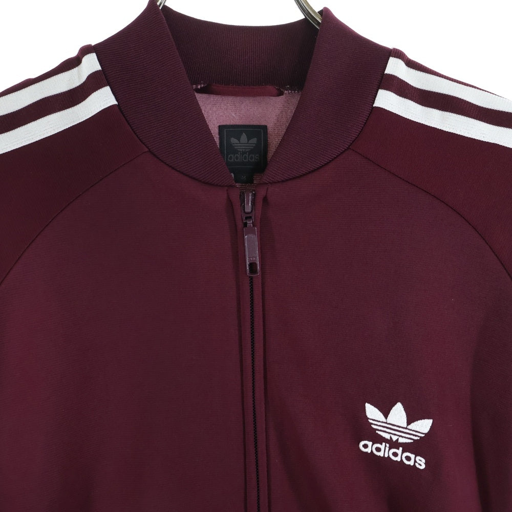 adidas(アディダス) サイドライン トラックジャケット ジップアップジャケット ボルドー 593646