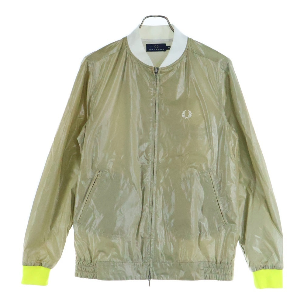 FRED PERRY(フレッドペリー) フロントロゴ ジップアップジャケット ブルゾン カーキ F2085