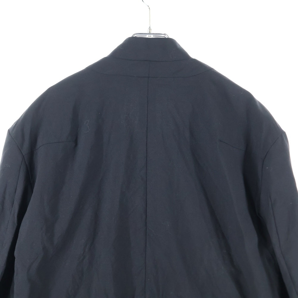 NO BRAND(ノーブランド) HNBM ナイロン ジップアップジャケット ブルゾン ブラック