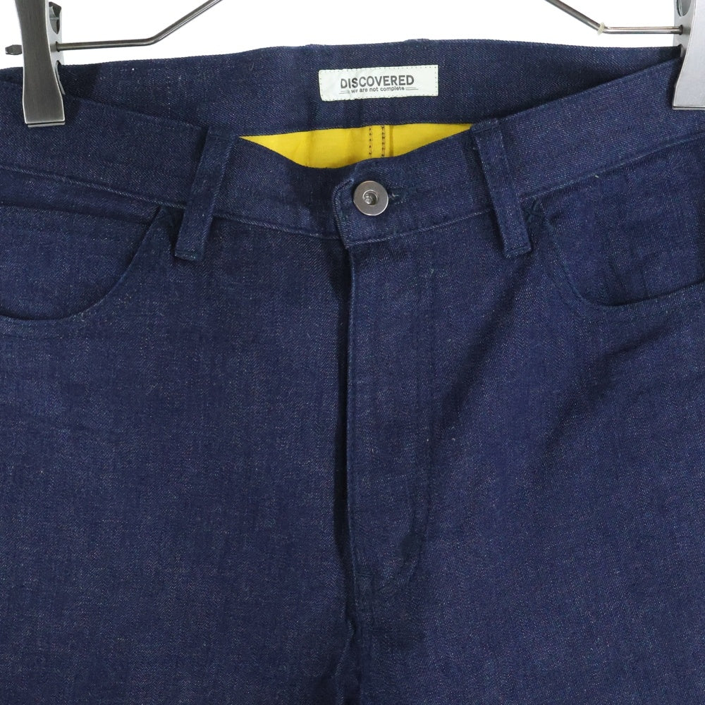 DISCOVERED(ディスカバード) ジップフライ ロゴパッチ デニムパンツ インディゴ DC-S12-PT-14