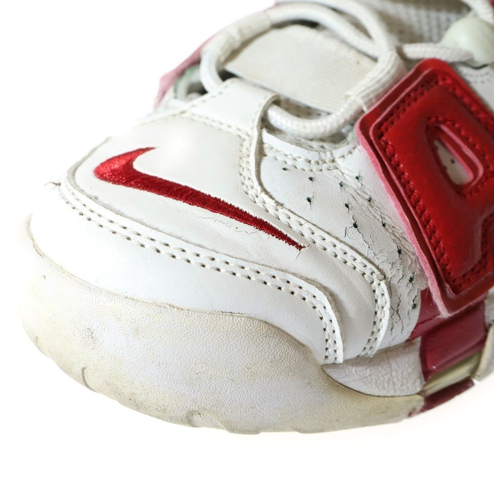 NIKE(ナイキ) AIR MORE UPTEMPO エア モアアップテンポ ハイカットスニーカー ホワイト/レッド US8.5/26.5cm 414962-100