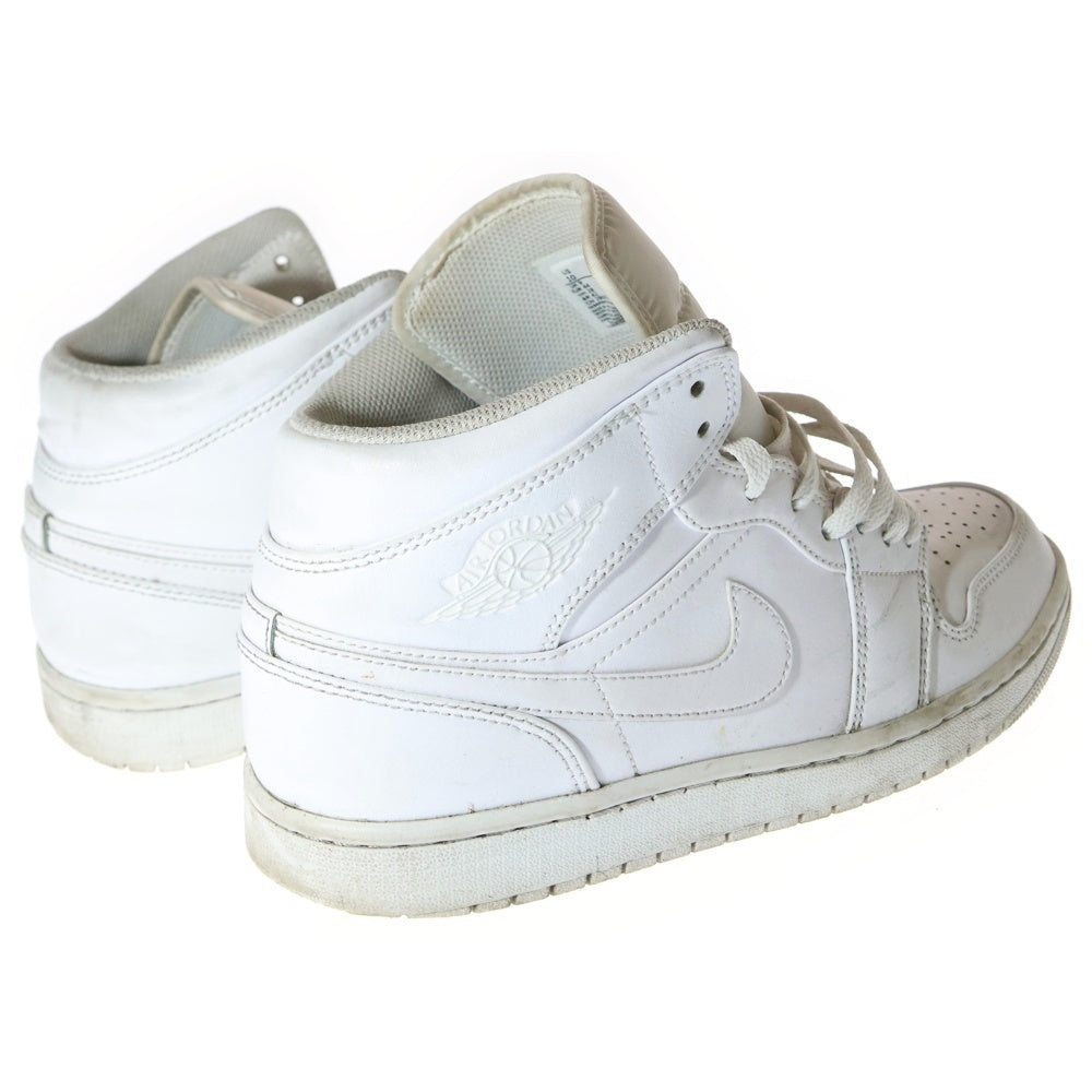 NIKE(ナイキ) AIR JORDAN 1 MID エアジョーダン 1 ミッドカットスニーカー ホワイト US10/28cm 554724-136
