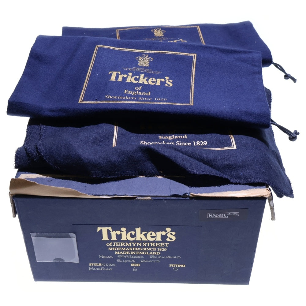 Tricker's(トリッカーズ) レースアップ レザー ブーツ ブラウン S635