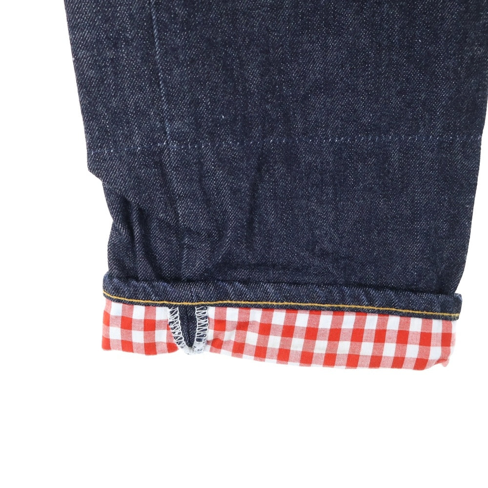 JUNYA WATANABE COMME des GARCONS(ジュンヤワタナベ コムデギャルソン) 09AW AD2009 ×Levi's リーバイス ギンガム チェック ドッキング デニムパンツ インディゴ WZ-P801