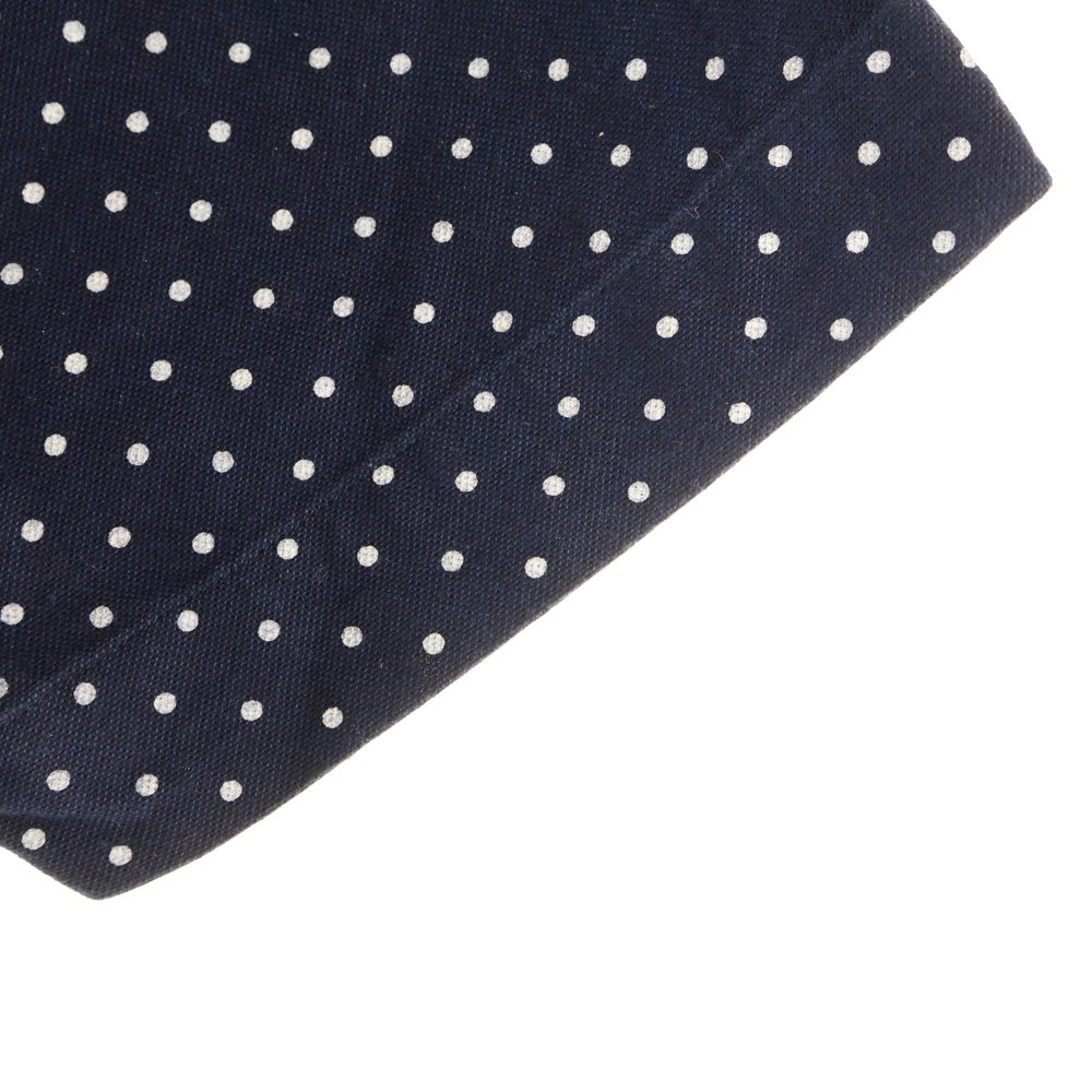 COMME des GARCONS HOMME(コムデギャルソンオム) 14SS ドット柄 総柄 コットン ボタンダウン 半袖シャツ ネイビー HM-B024 AD2013