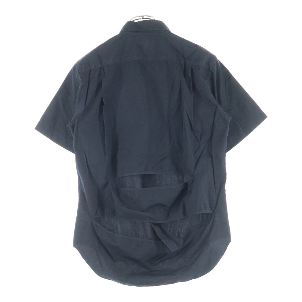 COMME des GARCONS HOMME PLUS(コムデギャルソンオムプリュス) 15SS AD2015 バック デザイン 半袖シャツ ブラック PQ-B011