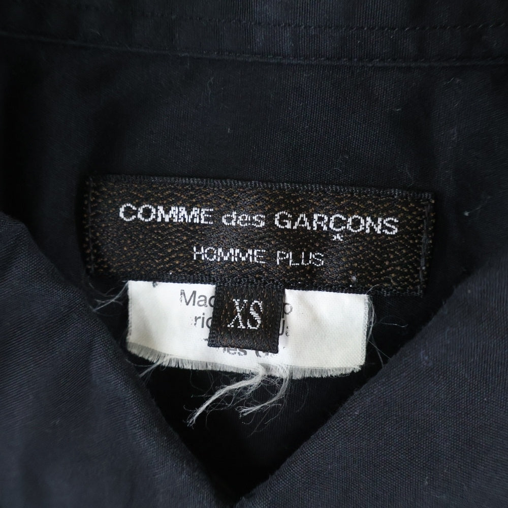 COMME des GARCONS HOMME PLUS(コムデギャルソンオムプリュス) 15SS AD2015 バック デザイン 半袖シャツ ブラック PQ-B011