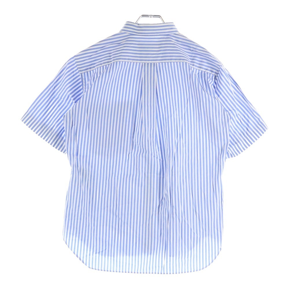 COMME des GARCONS HOMME DEUX(コムデギャルソン オムドゥ) 20SS AD2019 ストライプ 半袖シャツ ライトブルー DE-B049