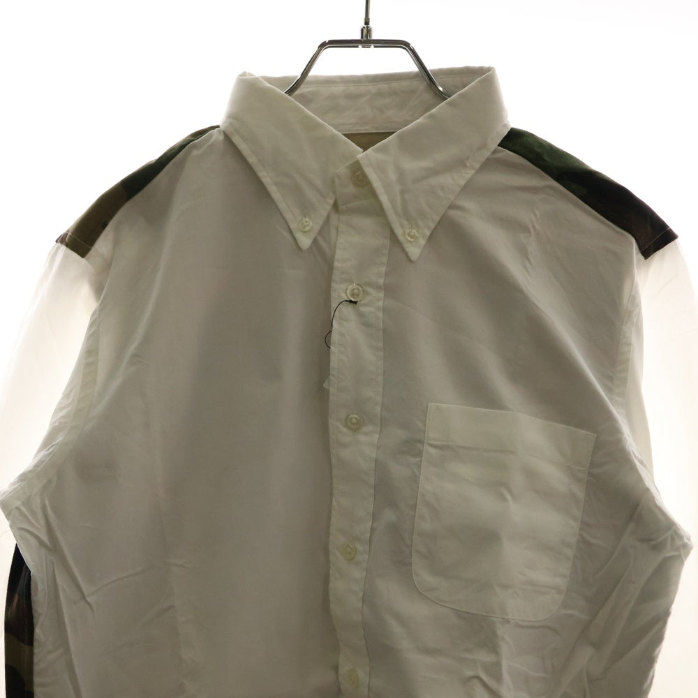 SOPHNET.(ソフネット) バックカモ切り替え コットン 長袖シャツ ホワイト SOPH-178056