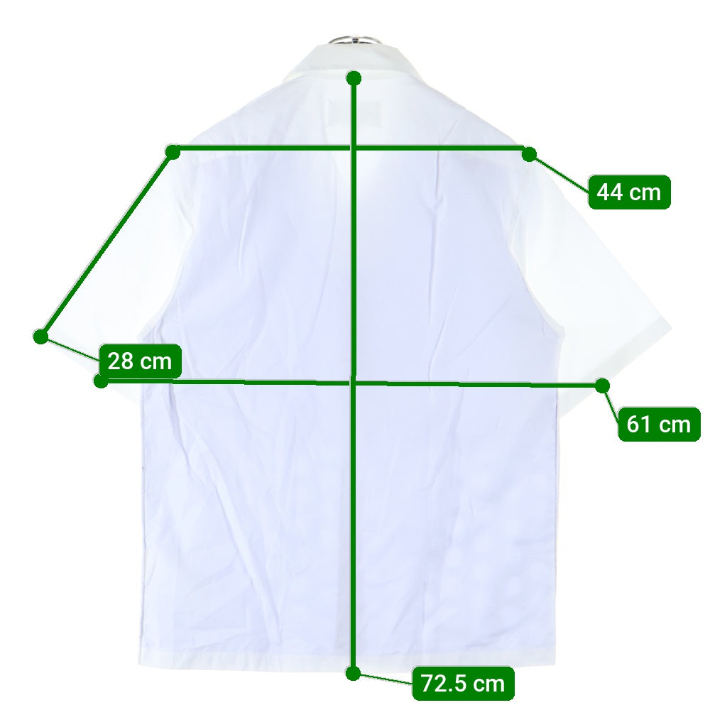 Maison Margiela 10(メゾン マルジェラ) 20AW POLKA DOT DETAIL SHORT SLEEVE SHIRT ポルカドット ディティール 半袖シャツ ホワイト S50DL0450 S43001