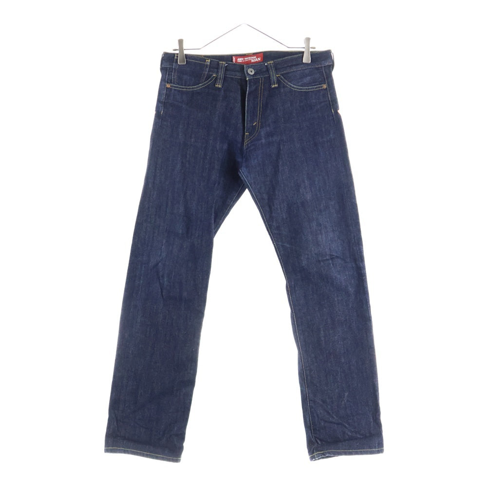 JUNYA WATANABE COMME des GARCONS(ジュンヤワタナベ コムデギャルソン) 12AW AD2012 Levi's リーバイス バックチェック切り替え ストレート デニムパンツ インディゴ UK-P004