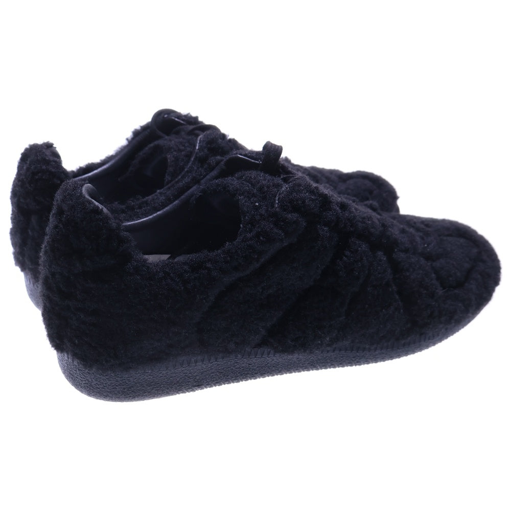 Maison Margiela 22(メゾンマルジェラ) REPLICA レプリカ フリース ジャーマントレーナー ローカットスニーカー ブラック S57WS0410 P4355