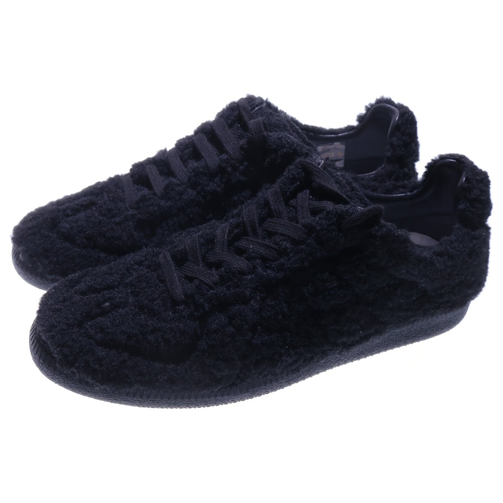 Maison Margiela 22(メゾンマルジェラ) REPLICA レプリカ フリース ジャーマントレーナー ローカットスニーカー ブラック S57WS0410 P4355