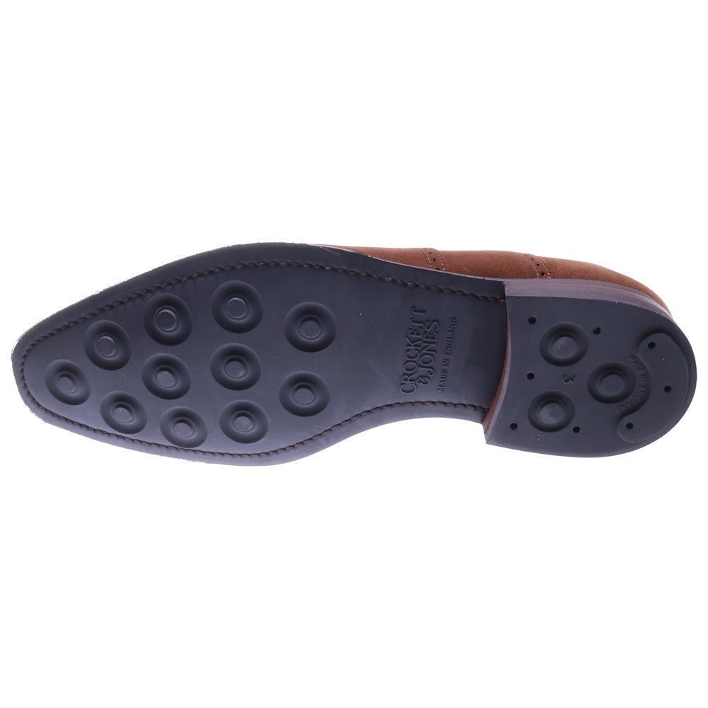 Crockett&Jones(クロケットアンドジョーンズ) DOVER ドーバー スエード オックスフォード レザー ダービー ドレスシューズ ブラウン