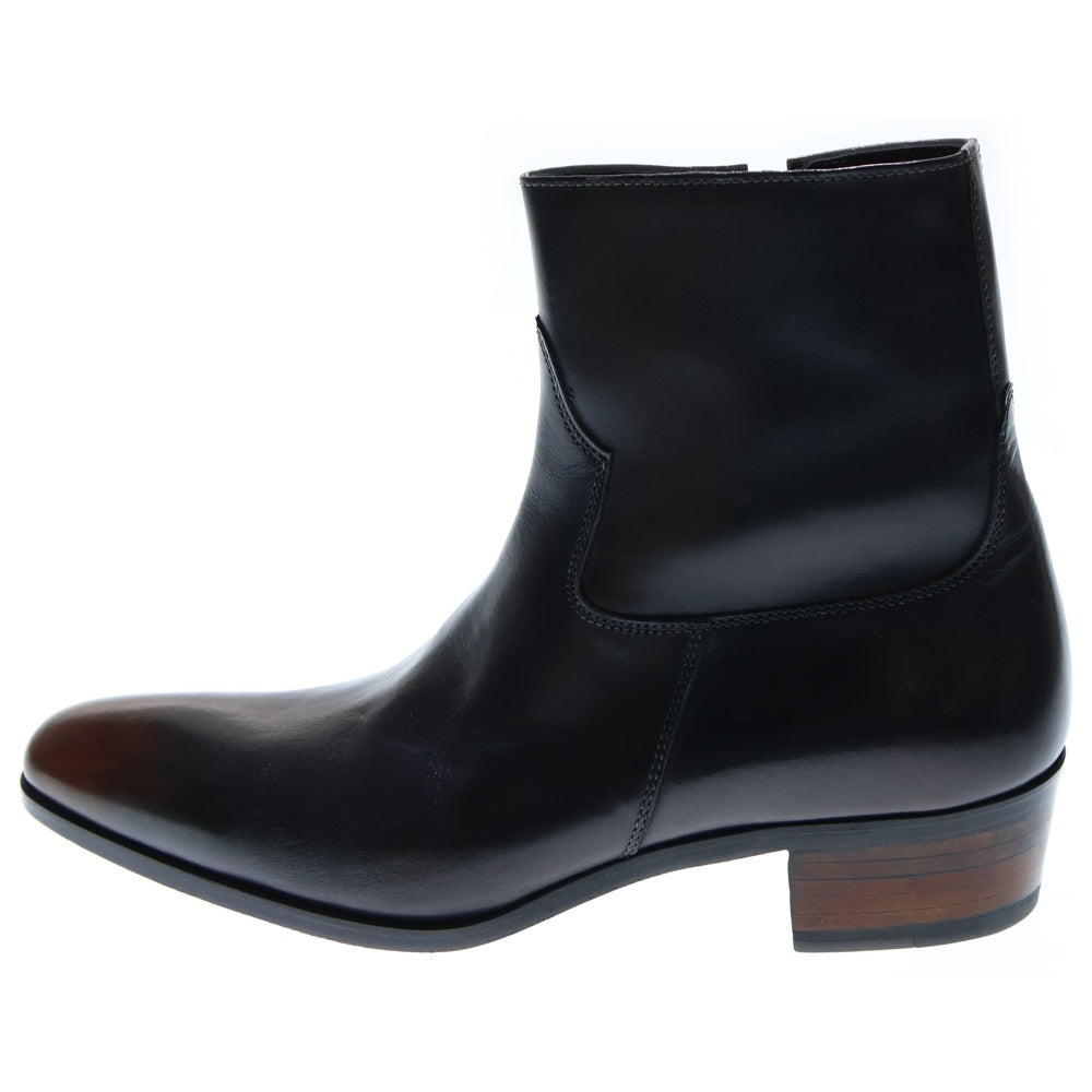 Crockett&Jones(クロケットアンドジョーンズ) BOWFELL サイドジップ レザー ヒールブーツ ブラック 6135-5105-26