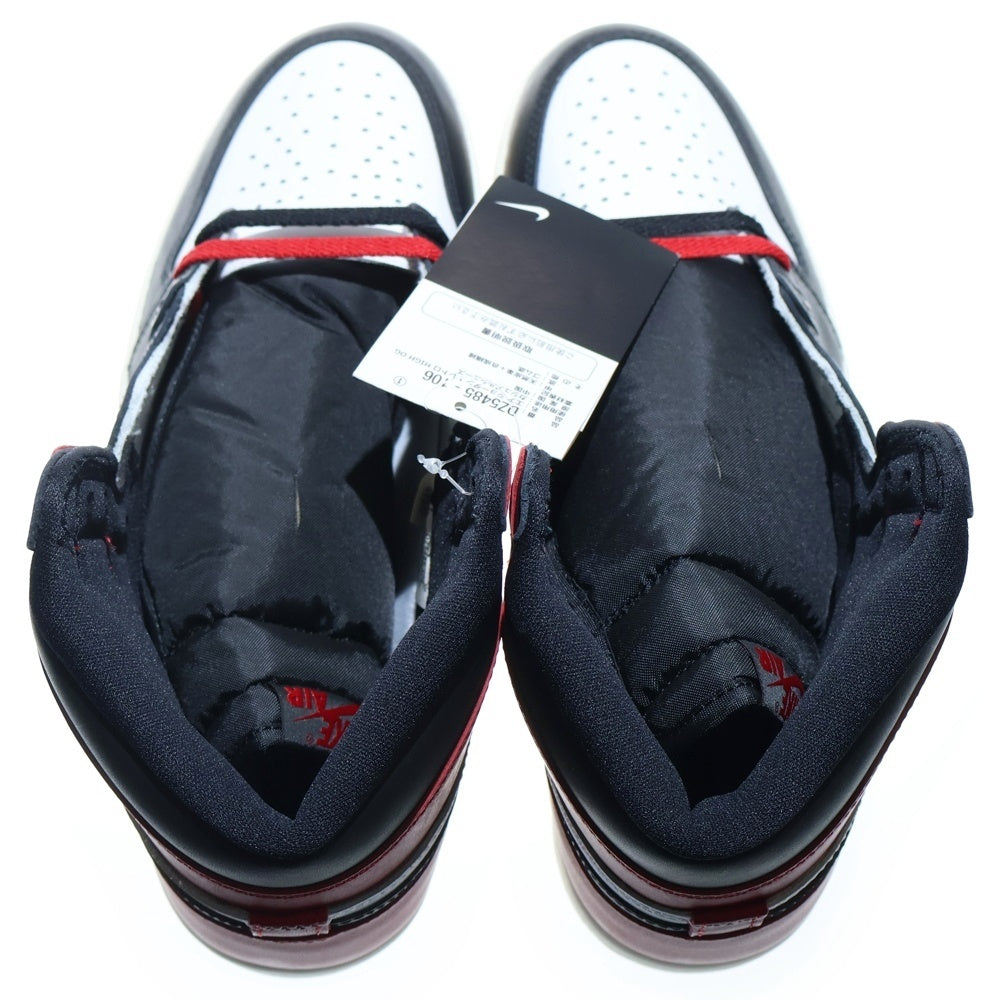 NIKE(ナイキ) AIR JORDAN 1 エアジョーダン レトロ ブラック トゥ ハイカットスニーカー レッド/ホワイト/ブラック US10/28cm DZ5485-106