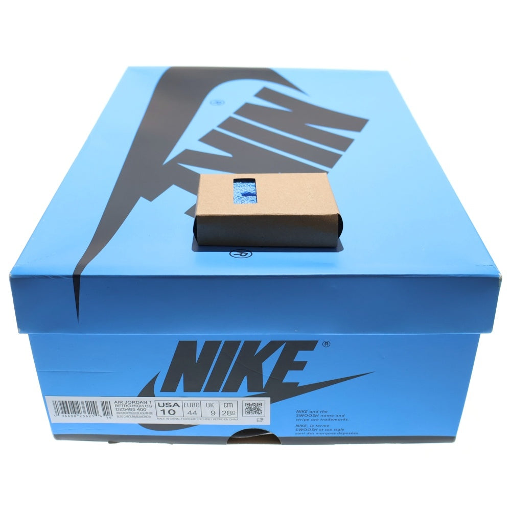 NIKE(ナイキ) AIR JORDAN 1 RETRO HI OG UNIVERSITY BLUE エアジョーダン1ハイOG ユニバーシティブルー ハイカットスニーカー ブルー/ホワイト US10/28cm DZ5485-400