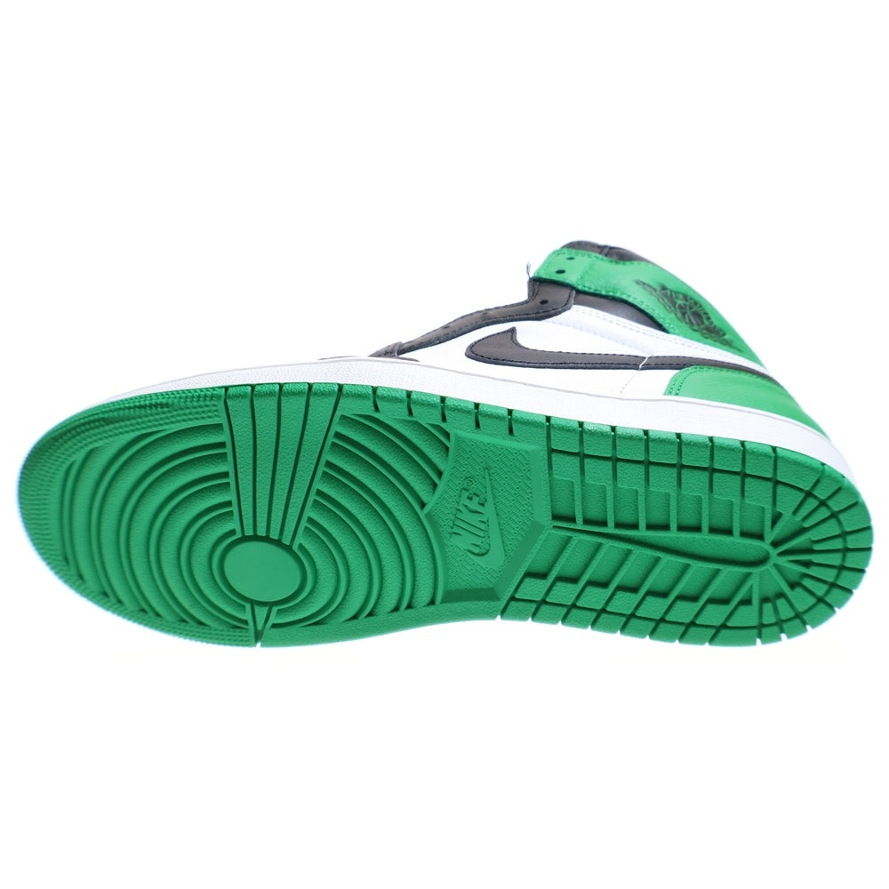 NIKE(ナイキ) AIR JORDAN 1 HI BLACK AND LUCKY GREEN エアジョーダン1 ラッキーグリーン ハイカットスニーカー ホワイト/グリーン US10/28.0cm DZ5485-031