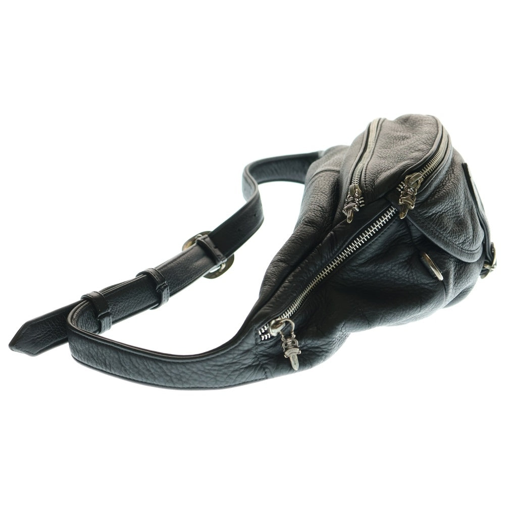 CHROME HEARTS(クロムハーツ) #1 SNAT PACK スナットパック ダガージップ ガンスリンガーベルト レザーウエストバッグ ブラック BCA378