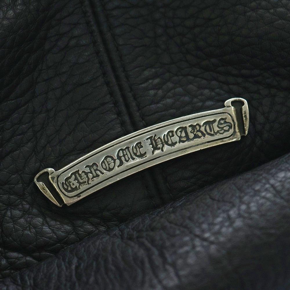 CHROME HEARTS(クロムハーツ) #1 SNAT PACK スナットパック ダガージップ ガンスリンガーベルト レザーウエストバッグ ブラック BCA378