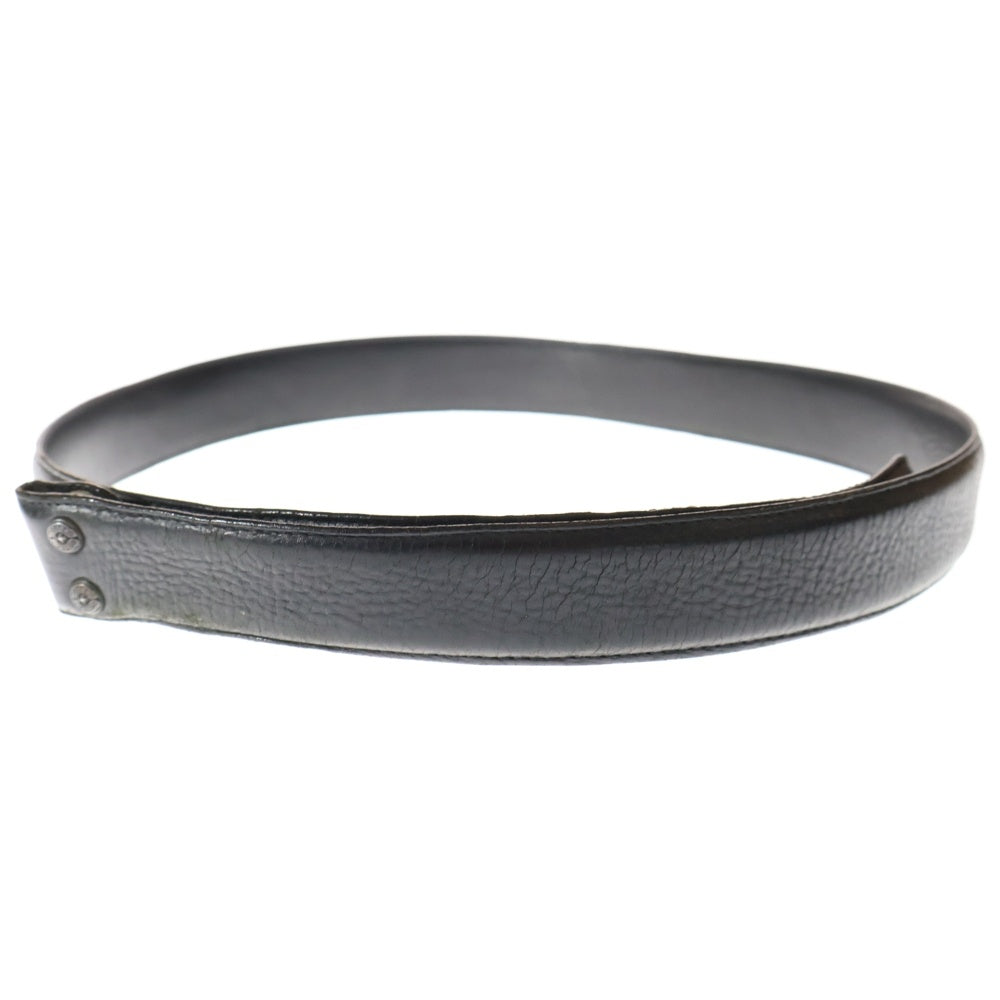 CHROME HEARTS(クロムハーツ) レザー ベルト ストラップ ブラック